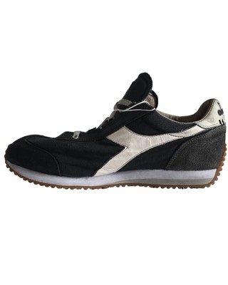 DIADORA DIADORA HERITAGE SHOES EQUIPE H DIRTY STONE WASH EVO TRAINERS LEATHER