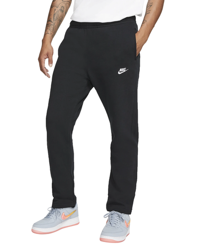 Черные/белые флисовые спортивные штаны Nike Sportswear Club — 3XL