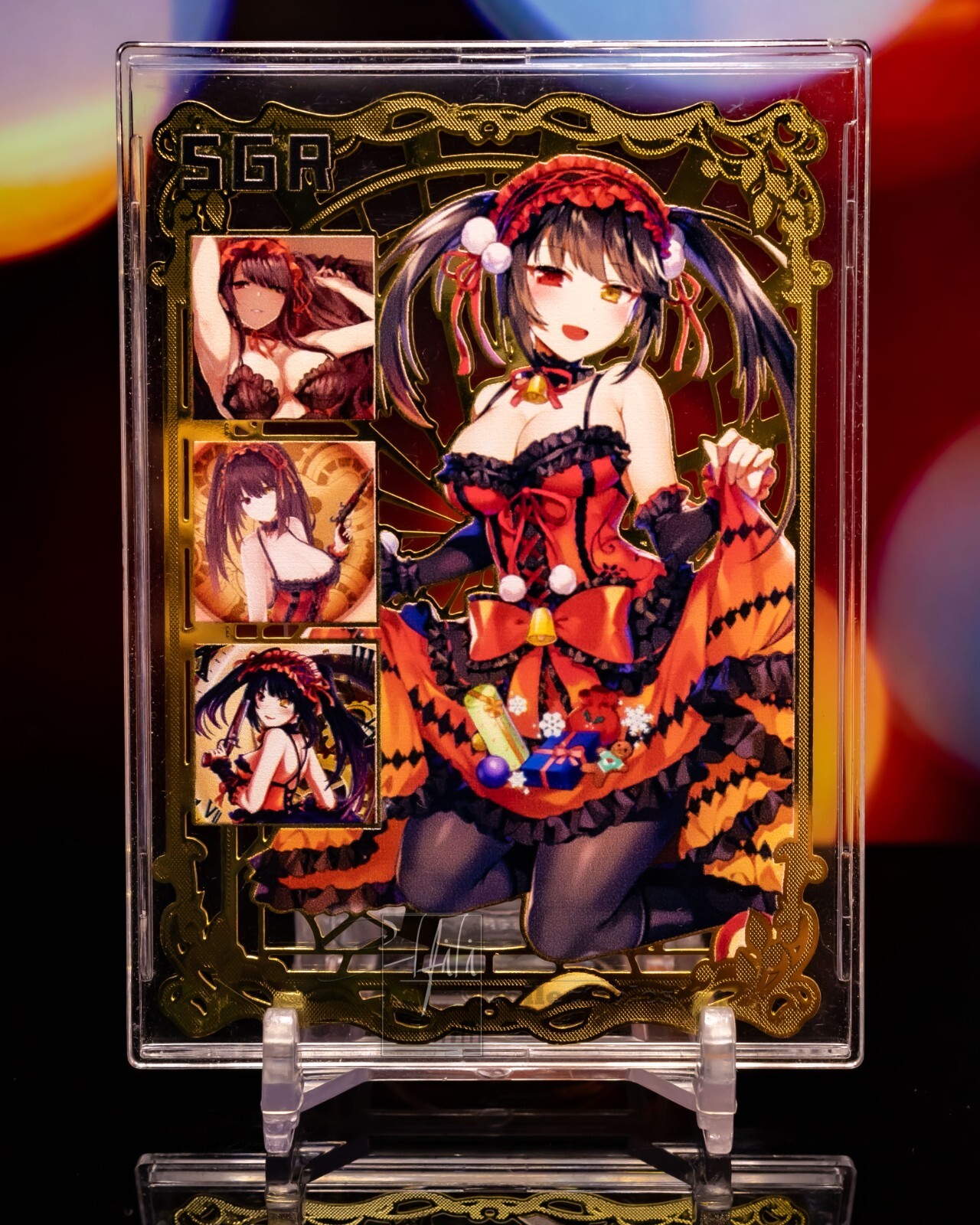 Kurumi Tokisaki Date a Live Goddess Story SGR #/200 Custom Gold Metal Card Waifu Kurumi Tokisaki Date a Live Goddess Story SGR #/200 Custom Gold Metal Card Waifu
