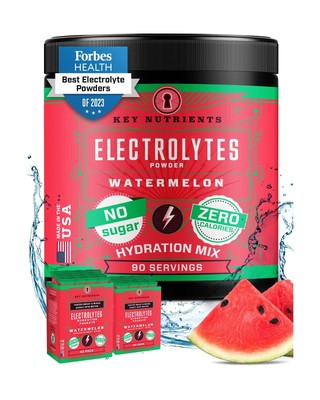 KEY NUTRIENTS Multivitamin Electrolytes Powder No Sugar for Recovery - Refres...