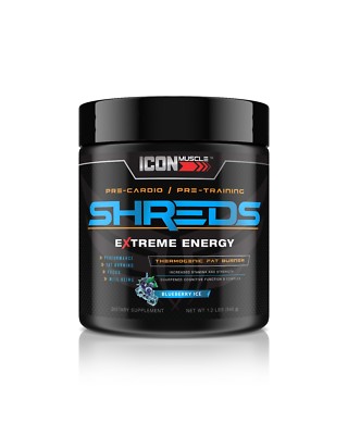Shreds Pre-workout Icon Muscle Pre Workout Energy-Blueberry Ice