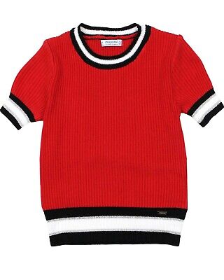 MAYORAL Junior Girl's Rib Knit Top with Stripes, Sizes 8-18