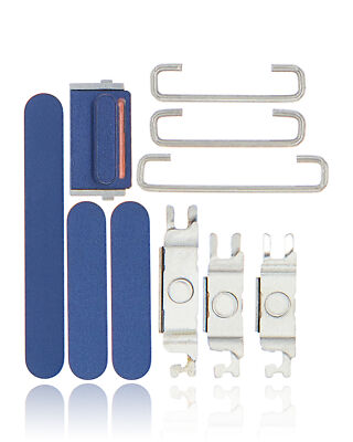 Replacement Hard Buttons (Power/Volume/Switch) Compatible For iPhone 12 (Blue)