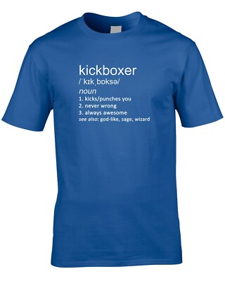 Kickboxer Funny Definition Mens T-Shirt Gift Idea Boxing Sport Muay Thai Combat