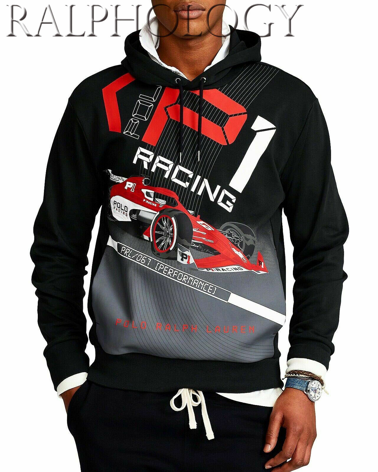 Polo Ralph Lauren PRL 067 F1 P1 Car Racing Pullover Hoodie