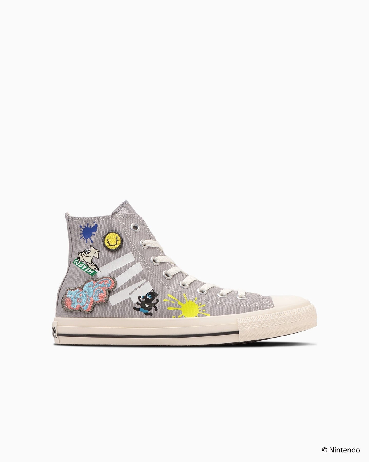 Pre-owned Converse 31312950 Splatoon3  All Star Lc Hi Grey (men's) In Gray