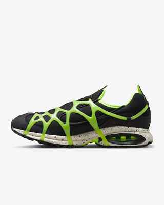 Nike Air Kukini Black Neon Green Volt Mens 12.5 Casual Hybrid DZ4851 001