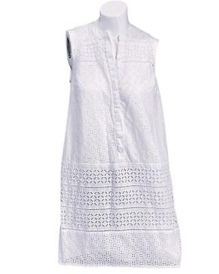 Loft white eyelet best sale dress