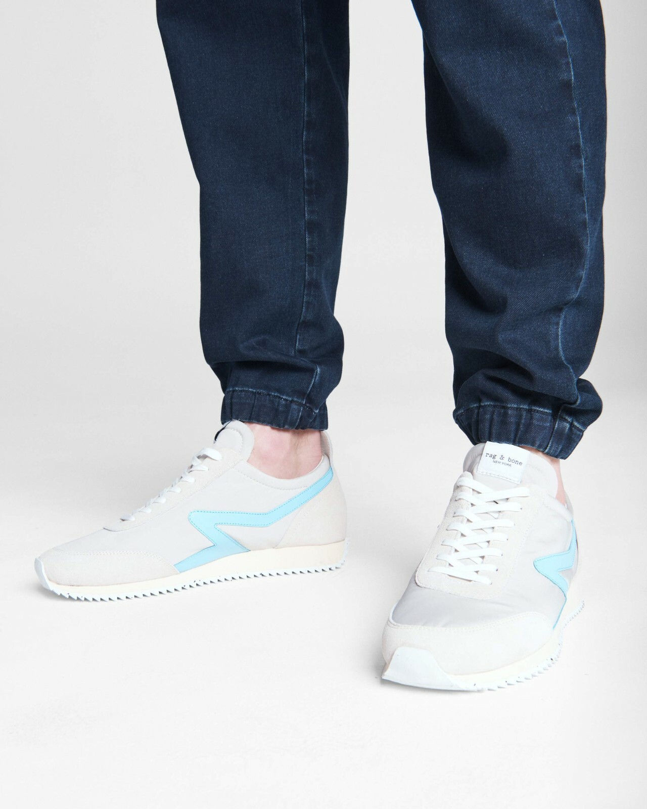 Pre-owned Rag & Bone Gr Aussicht Bequeme Passform Loopback Denim Jogger Jeans Elkhart