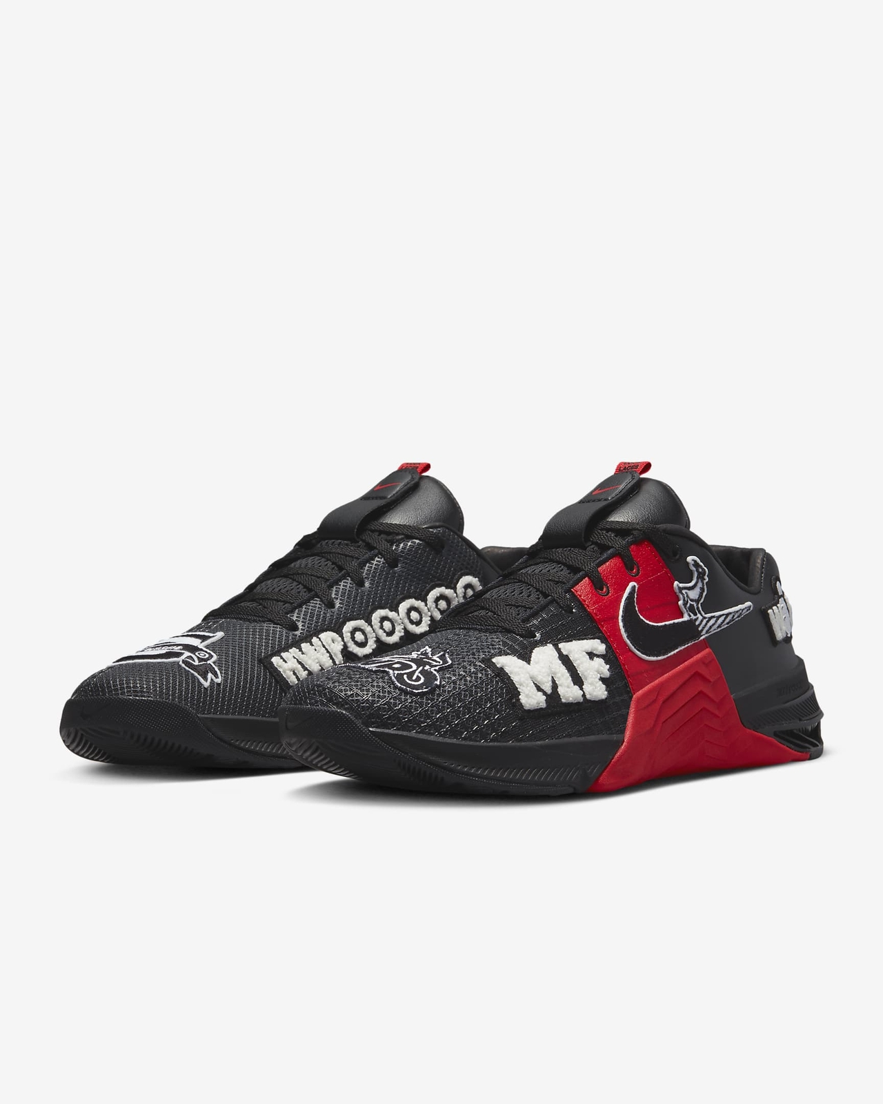 

Мужские кроссовки для кроссфита Nike Metcon 8 MF Mat Fraser черные дымчато-серые красные DO9387-001 размер 14, Красный, Nike Metcon 8