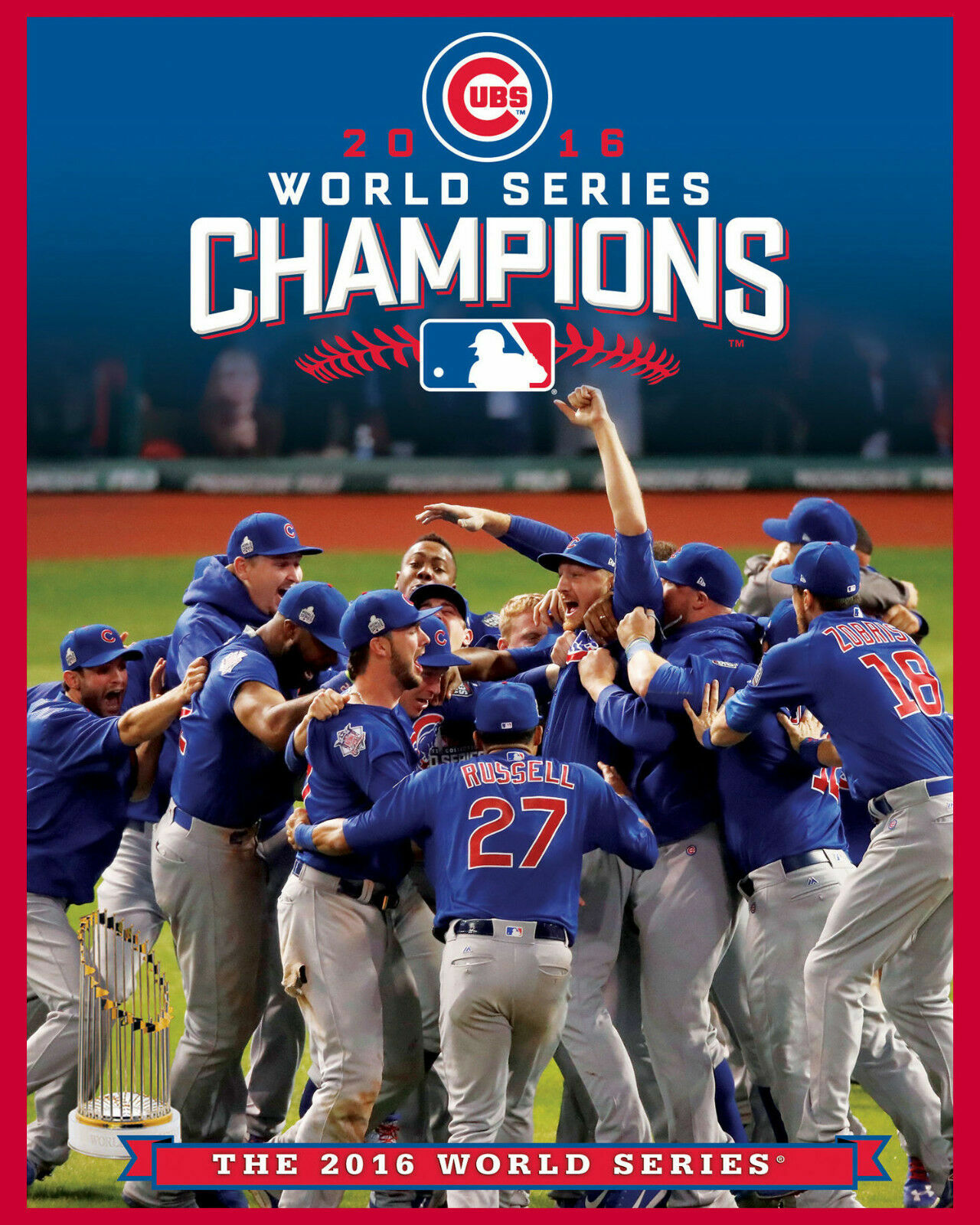 MLB  シカゴカブス　2016ワールドシリーズ優勝　写真額縁 Chicago Cubs 2016 World Series Champions 8