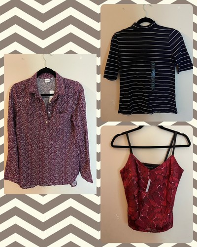 

Лот из 3 рубашек White House Black Market Banana Republic и Gap размера, Multicolor