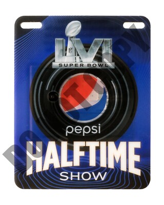 2022 Super Bowl LVI Pepsi Halftime Show Dr. Dre Snoop Dogg Badge 8x10 Photo