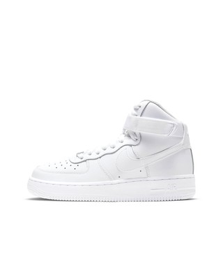 

Nike Air Force 1 High White/White-White для больших детей (653998 100) —