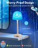 Funlenry Spa-Like Shower Lamp - Waterproof Bathroom Lamp with 16 Color Ocean Wave Projector, Rechargeable Shower Light with Touch and Remote Control, Cordless Light for Inside Shower/Bathtub
