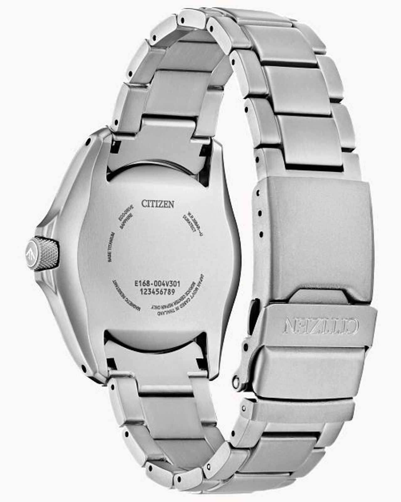 Pre-owned Citizen Promaster Land Eco-drive Super Titanium Men's Watch Bn0241-59h