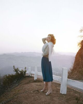 Tuesday Weld poses in Hollywood Hills early 1960's era 8x10 inch photo