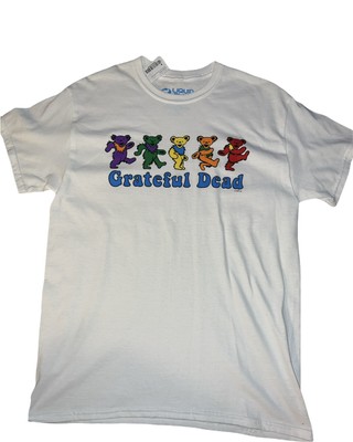 New Men s Liquid Blue Grateful Dead Dancing Bears T Shirt Sz M