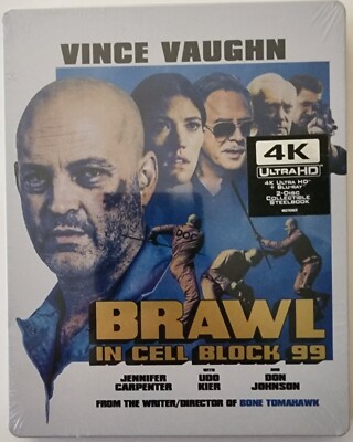 NEW BRAWL IN CELL BLOCK 99 4K ULTRA HD BLU RAY 2 DISC STEELBOOK FREE USA SHIPPIN