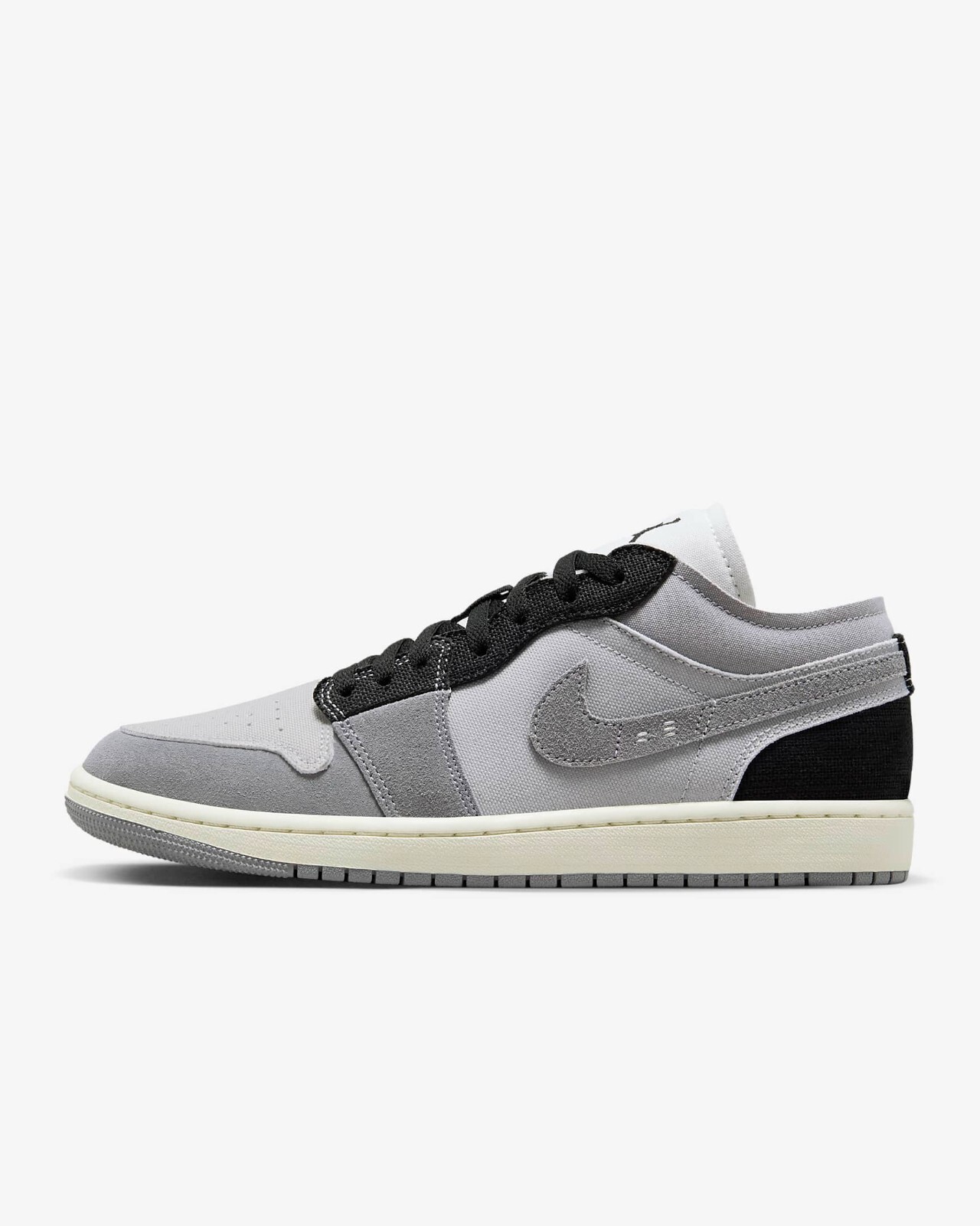 New Nike Air Jordan 1 Low Craft SE Shoes - Tech Grey (DZ4135