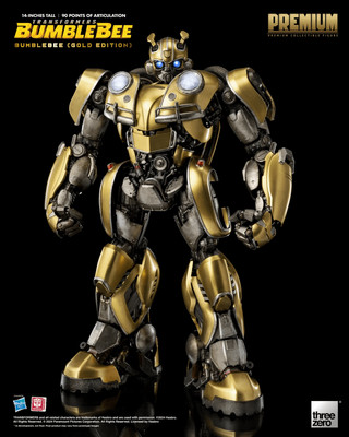 (In Stock) Threezero - Transformers Premium Bumblebee Figure (Gold Edition)
