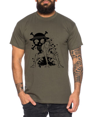 Ruffy Angry Zorro Gear One Manga Herren 2 Ruffy T-Shirt Anime Piece