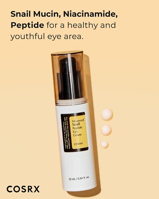 Cosrx Advanced Snail Peptide Eye Cream with 73.7% Snail Mucin + 2% Niacinamide