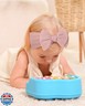 jollybows 3PCS Baby Bows Headbands Soft Nylon Baby Girl Headbands for Newborn Infant Toddler Kids Cute Bow Wide Hairbands Hair Accessories(Black+White+Deep Pink)
