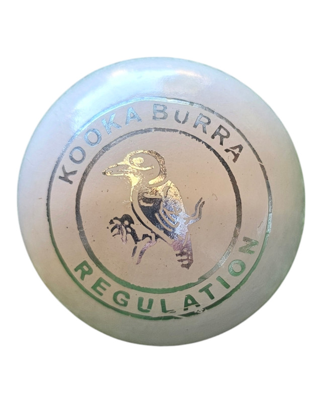 Kookaburra Regulation White Leather Cricket Ball (156gm)