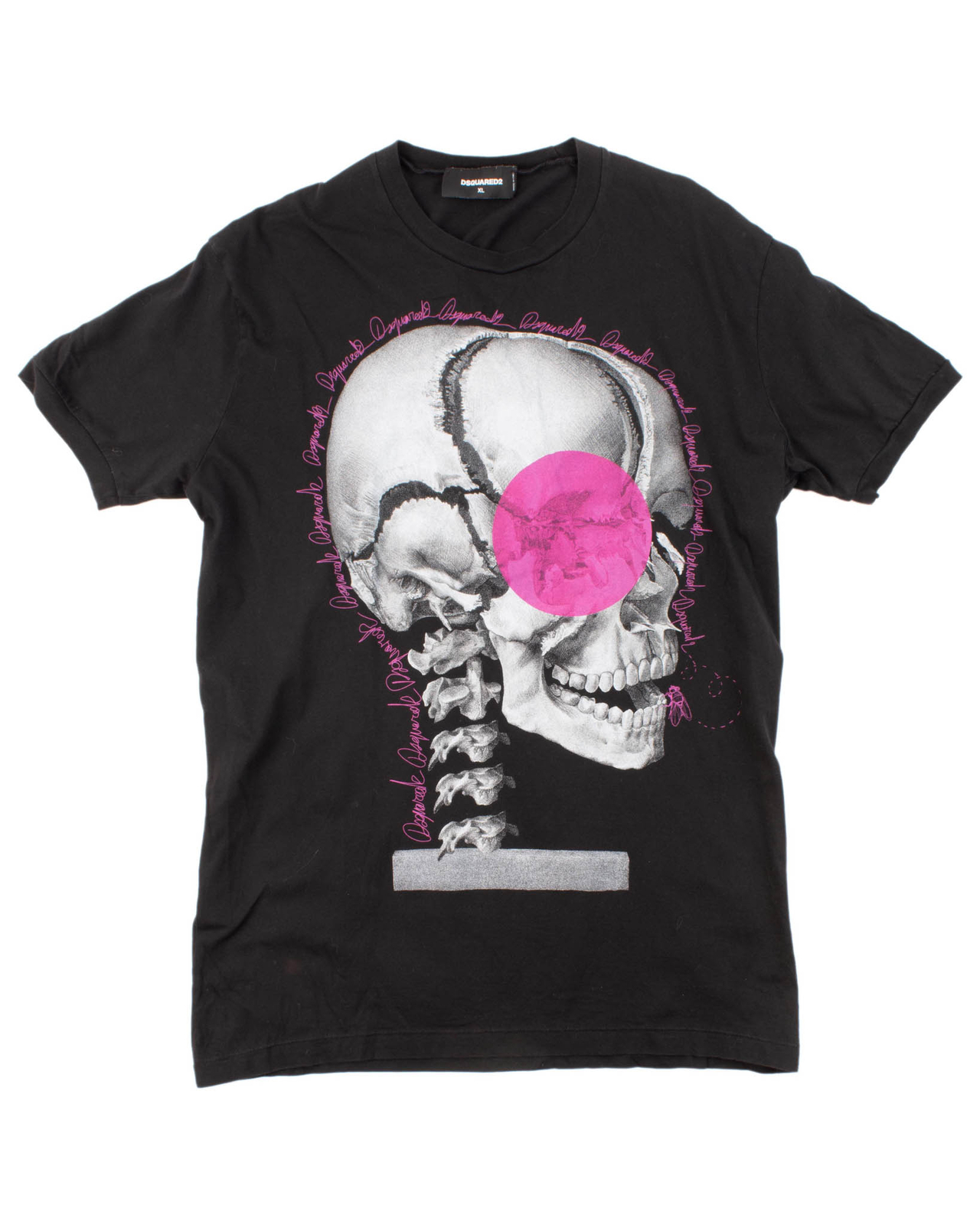 トップス Rare Dsquared2 05SS Sample Design Sleeve Dsquared2 Skull Print Short Sleeve T-Shirt Size L-XL | eBay
