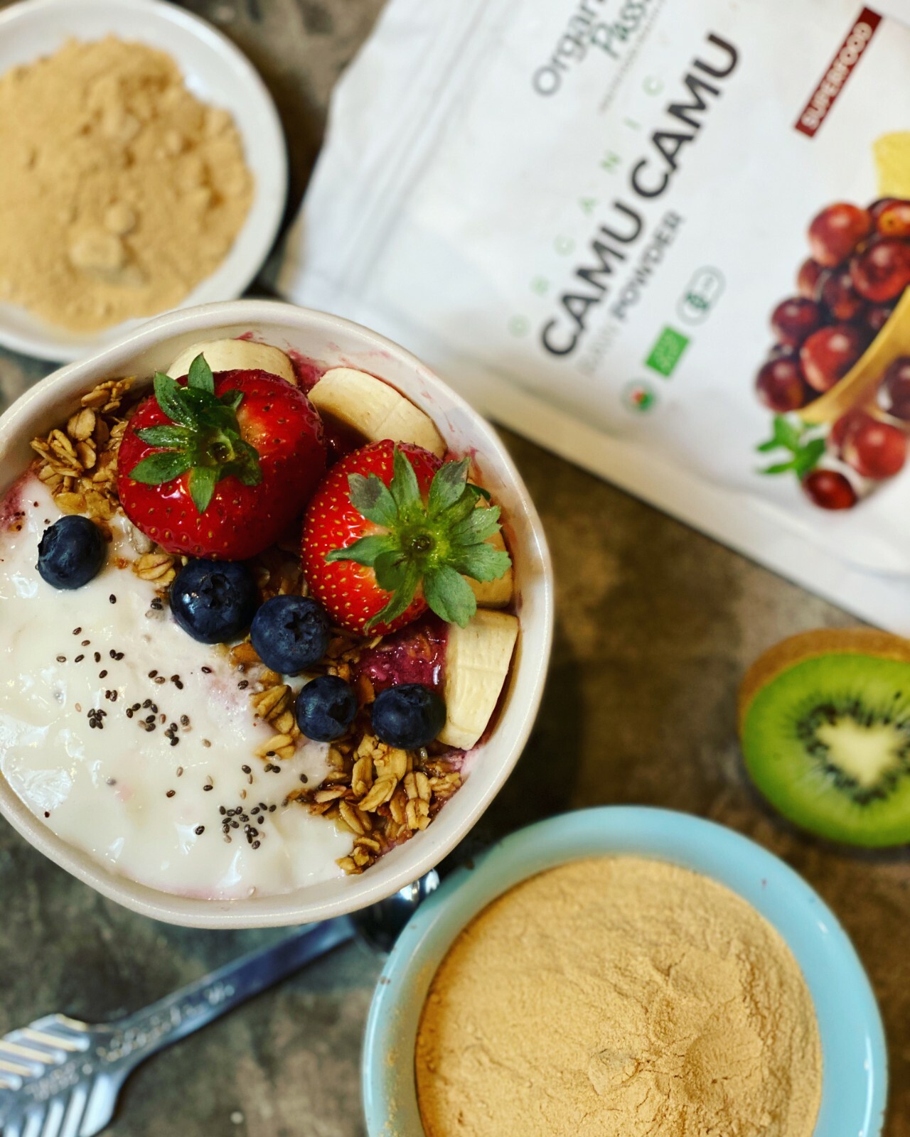 100% PURE ORGANIC CAMU CAMU FRUIT POWDER (MYCIRIA POWDER) 