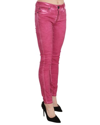 Pre-owned Dolce & Gabbana Wunderschone Skinny-hose Mit Mittlerer Taille - Pants - Pink In Rosa