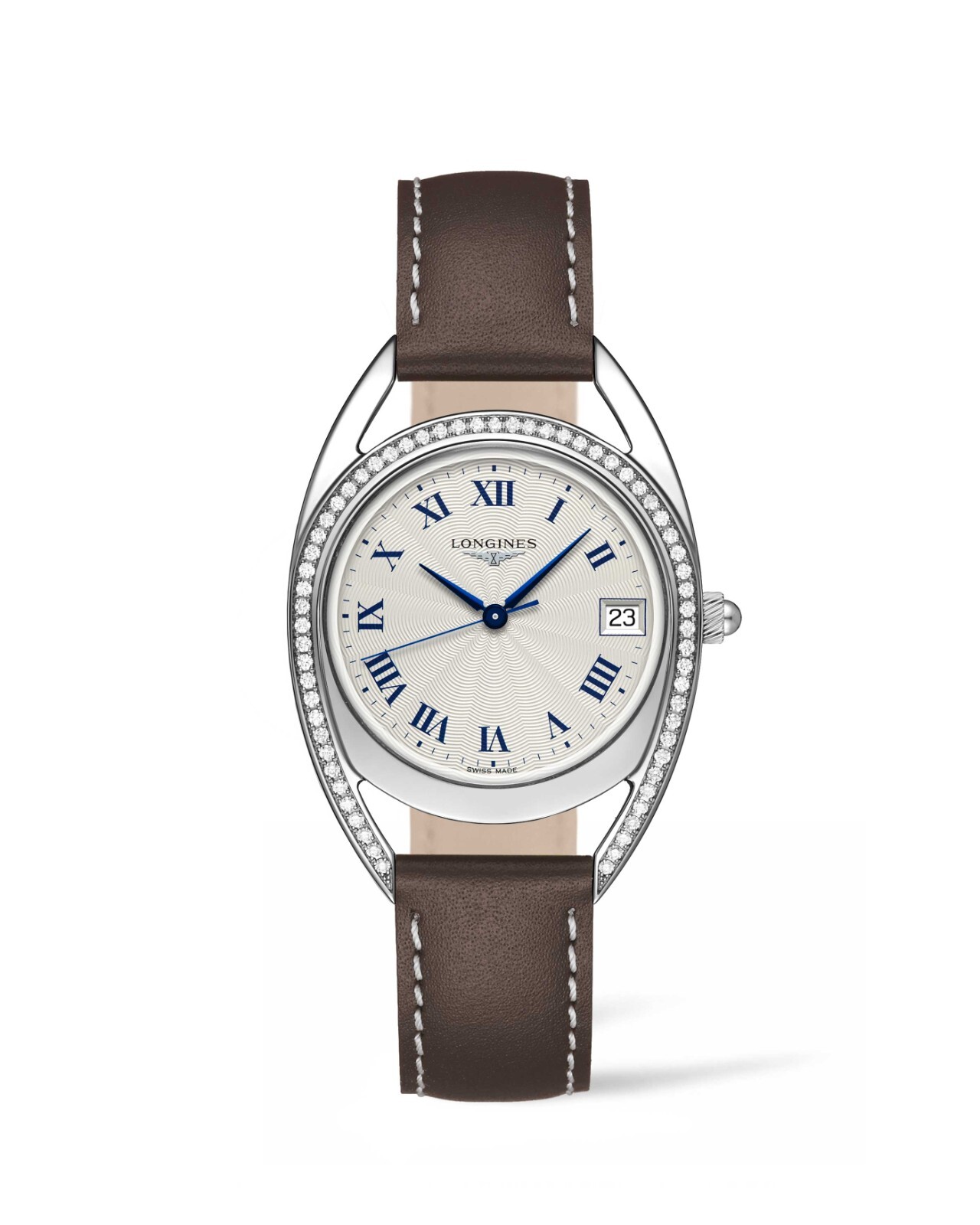 Pre-owned Longines : Equestrian Horseshoe 34 Diamond / Roman L6.138.0.71.2