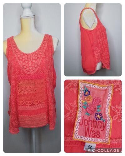 Johnny Was Embroidered Pink Tank Top Women's Small #J1520 | eBay Johnny Was Embroidered Pink Tank Top Women's Small #J1520 | eBay