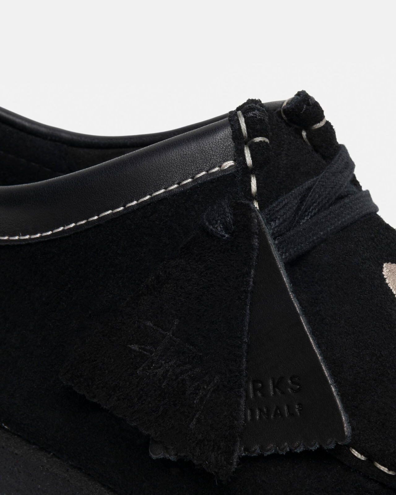 Pre-owned Clarks Stussy X  Originals Wallabee Black Suede Size Uk 4-13 Brand