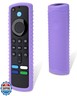 Protective Cover for Fire TV Stick Remote, Friendly Silicone Material, DropProof, DustProof, Washable, Compatible with Most Models of Fire Stick 4k Voice Remote Case, FireTV Remote Skin(Purple)