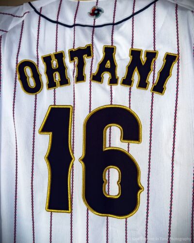 L Size Shohei Ohtani 2023 WBC Uniform Replica 16 White L Size Shohei Ohtani 2023 WBC Uniform Replica 16 White