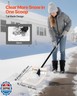 VEVOR Snow Shovel for Driveway, 16 in Wide Aluminum Alloy Snow Shovel, Non Slip Grip, Large Capacity Snowplow Shovels, Detachable and Lightweight Snows Removal Tool for Garden Car Camping Outdoors