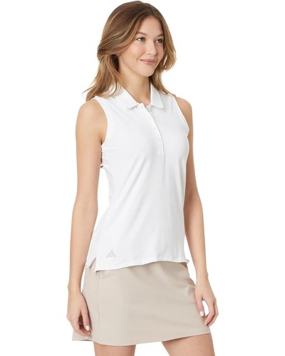 New adidas Women's Ultimate365 Solid Sleeveless Golf Polo