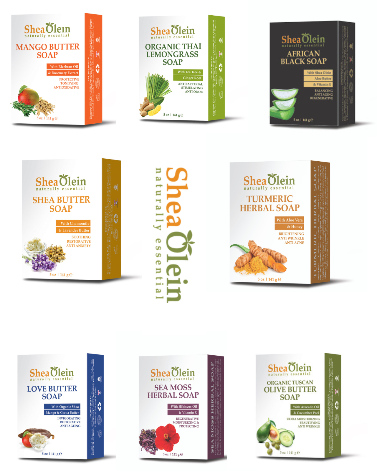Shea Olein Natural Organic Bar Soap -For Dry skin, Eczema, Dark Spots, Wrinkles