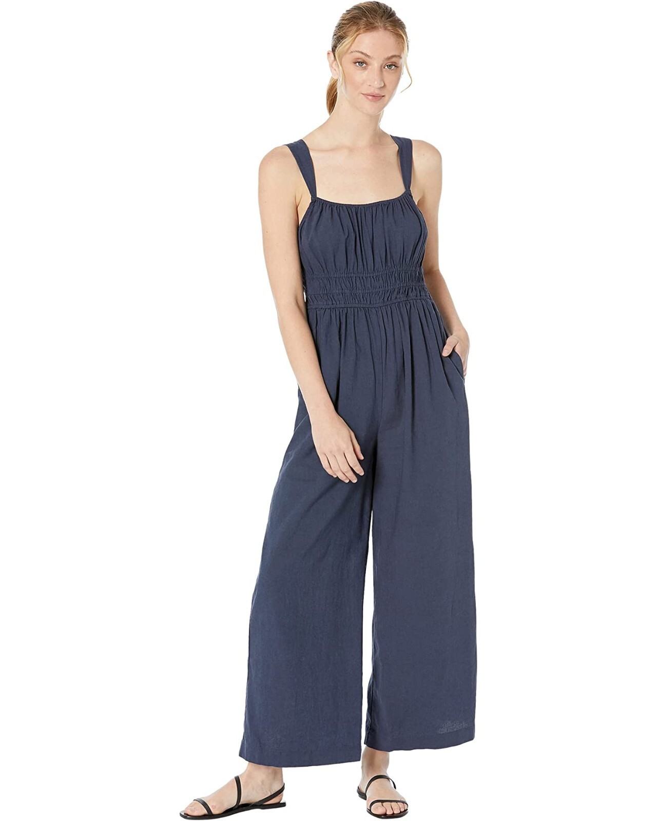 正規店購入未開封Linen Sleeveless Combinaison 38 ZWRXW Long Linen Dress for Women Cutout Waist Slit Maxi