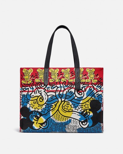 COACH 5227 Disney mickey mouse x keith haring tote 42 Blue