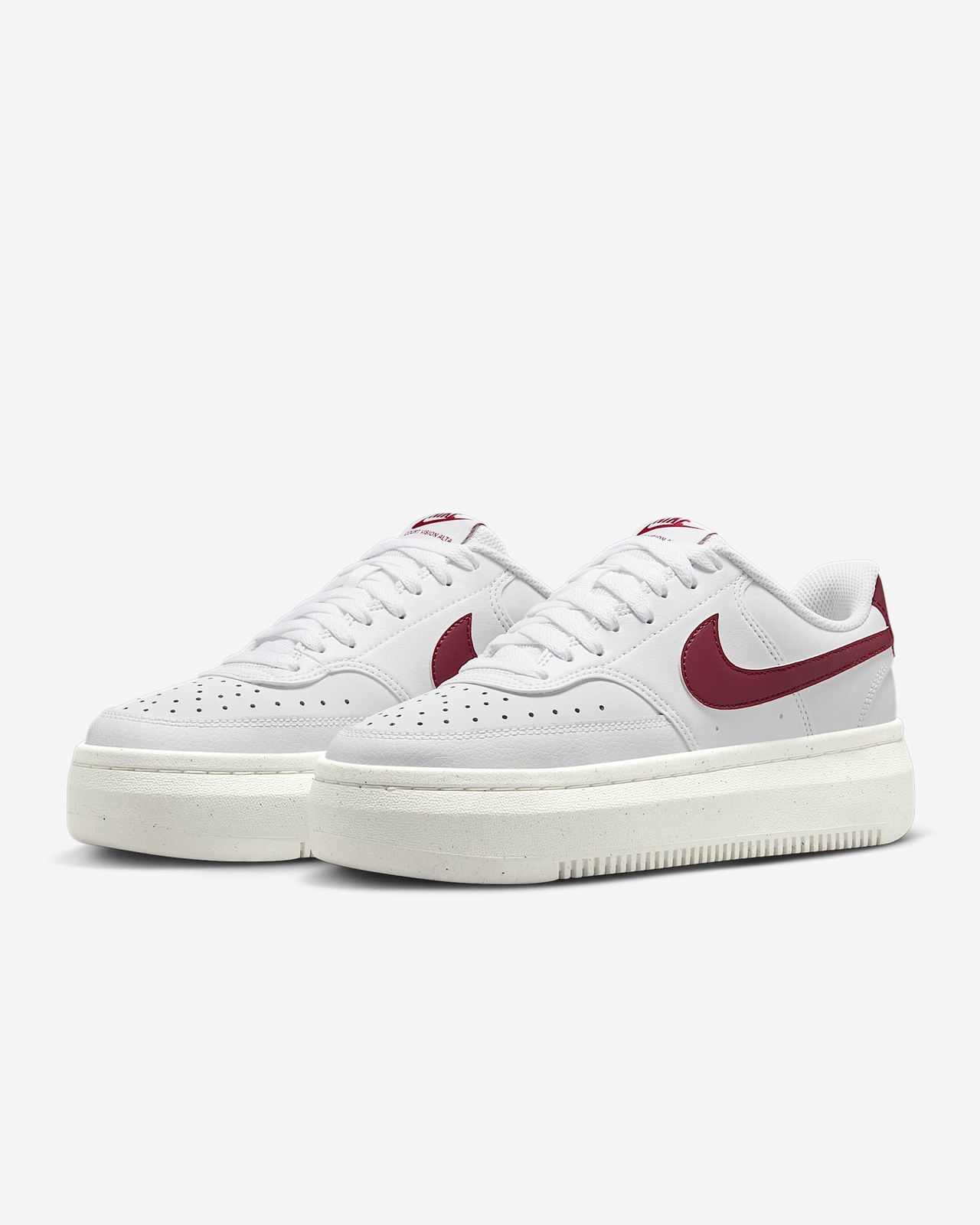 NIKE Court Vision Alta ホワイト/ピンク Nike Court Vision Alta White Sail Pink Foam (Women's