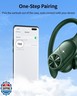 PocBuds Bluetooth Headphones Wireless Earbuds 80hrs Playtime Wireless Charging Case Digital Display Sports Ear Buds with Earhook Deep Bass IPX7 Waterproof Over-Ear Earphones for TV Phone Laptop Olive
