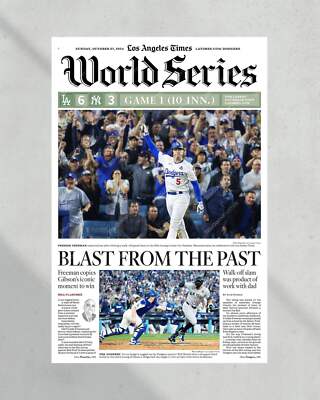 2024 LA Dodgers World Series Game 1''Blast from the Past'' Freddie Freeman MVP New