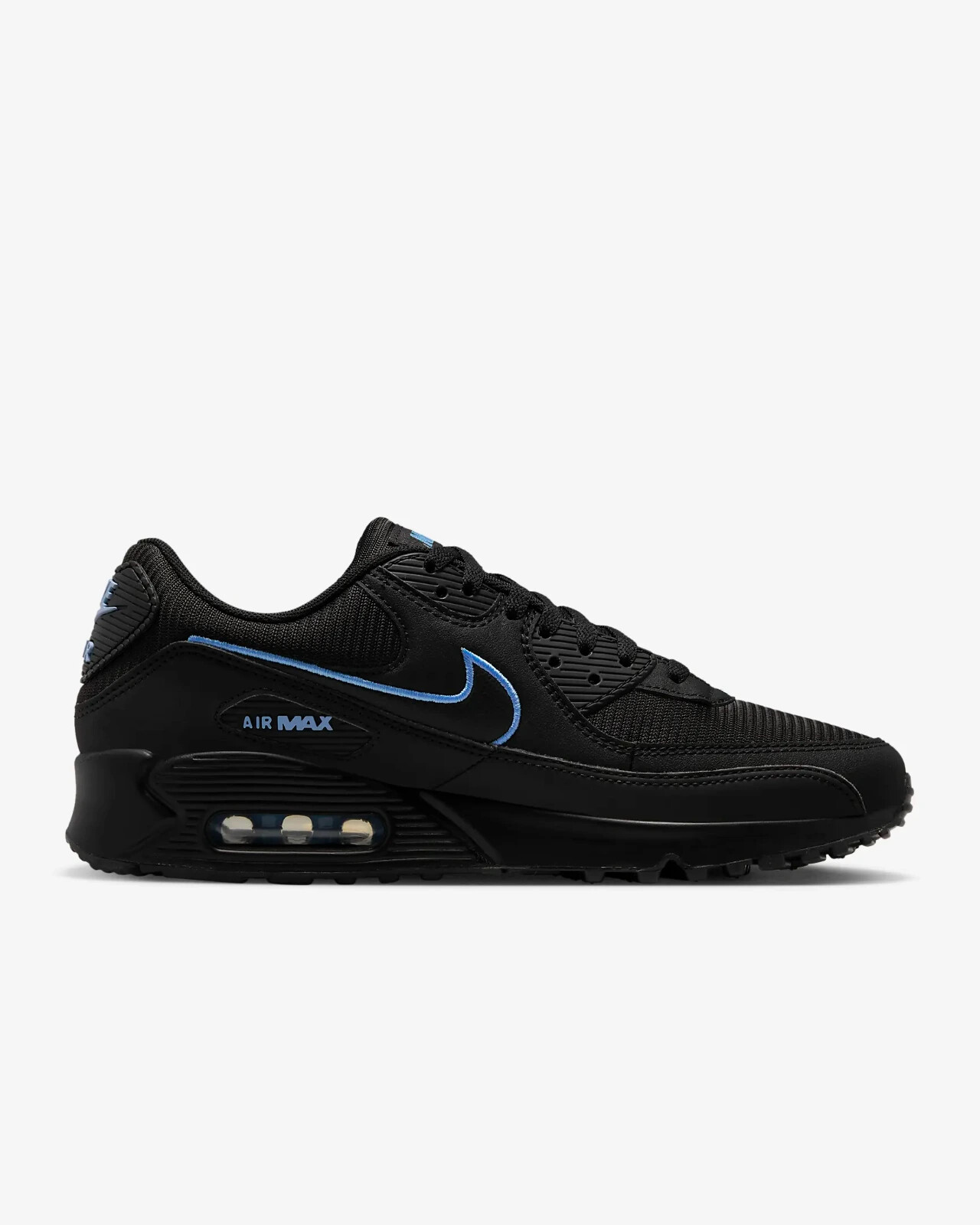 mens black and blue nike air max