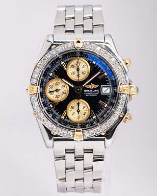 Pre-Owned Breitling Chronomat Two-Tone w/Diamond Bezel B13050.1