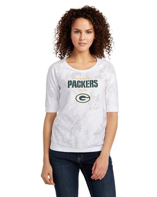 Женская футболка с цветочным принтом Green Bay Packers Blitz