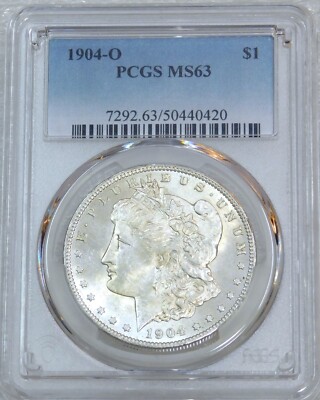 1904-O Morgan Silver Dollar PCGS MS63 Bright & Frosty PQ! Just Graded #J852E