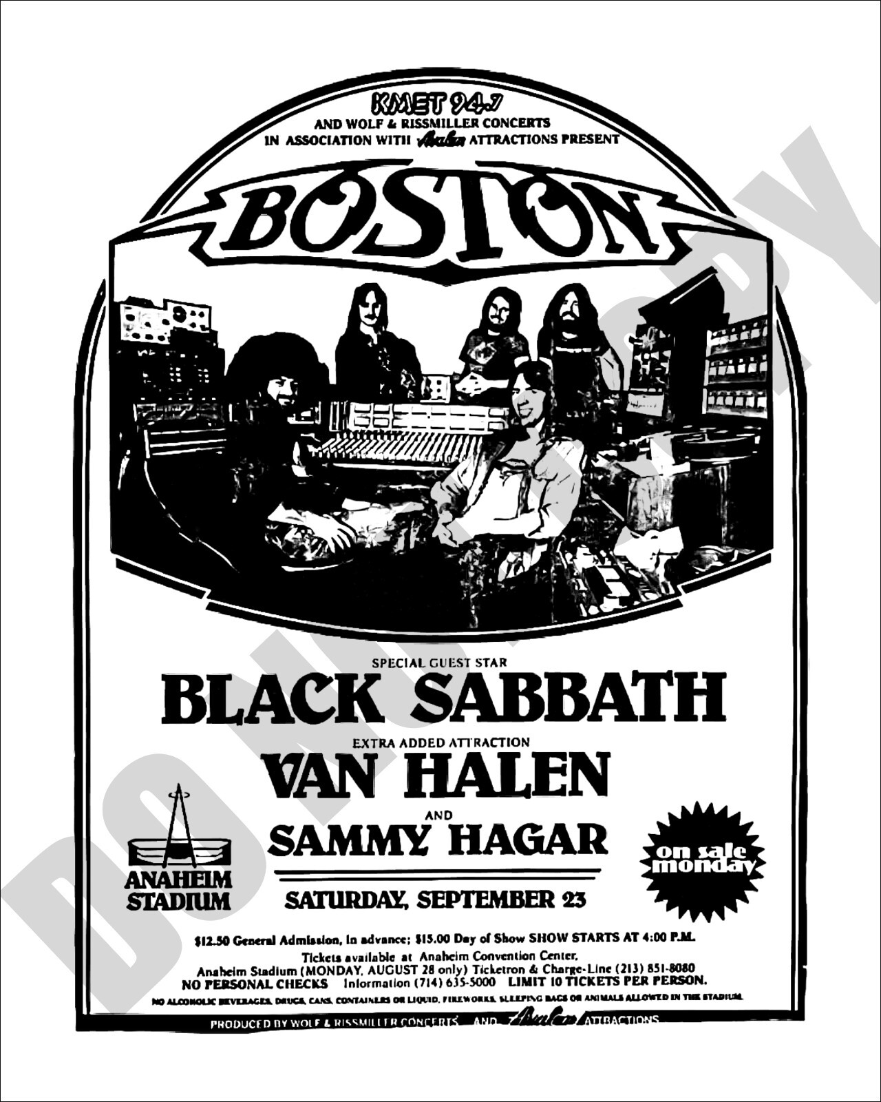 洋楽 Black Sabbath / The 1978 American Tour VINTAGE 1978 BLACK SABBATH CONCERT TOUR POSTER PROGRAM BOOK